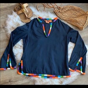 TORY BURCH Navy Tunic Size 2